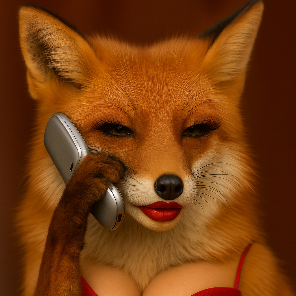 Pig with a phone